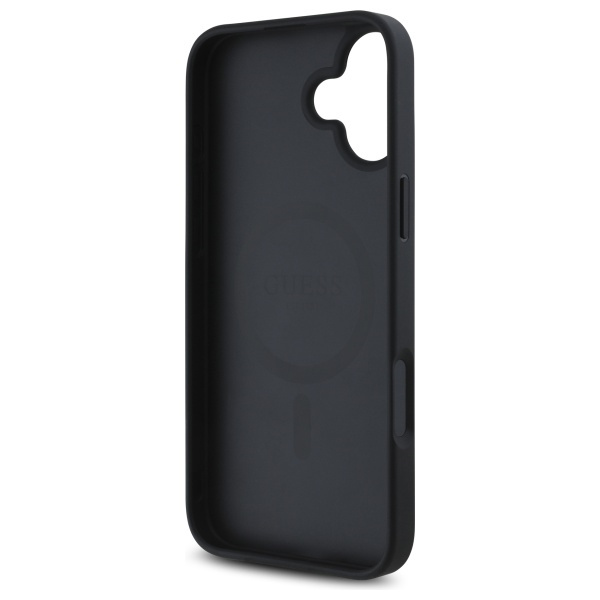 Guess GUHMP16SP4ROPEMCK iPhone 16 6.1"   czarny/black hardcase 4G Flowers Print MagSafe