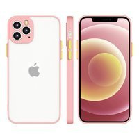 Milky Case silikonowe elastyczne półprzezroczyste etui do iPhone 12 Pro Max różowy