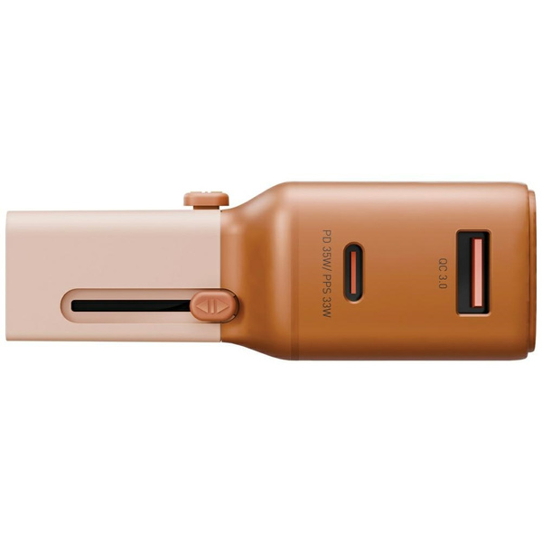 Ładowarka sieciowa Energea TravelGo Adapter 35 USB-A/USB-C 35W pomarańczowy