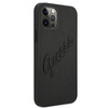 Guess GUHCP12LRSAVSBK iPhone 12 ProMax 6,7" czarny/black hardcase Saffiano Vintage Script