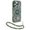 Guess GUHMP16XHCPOFPA iPhone 16 Pro Max  6.9" zielony/green hardcase IML Flowers Allover Electro With Pearl Strap MagSafe