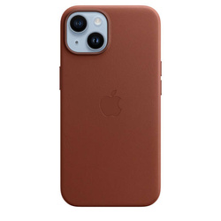 APPLE LEATHER CASE MPP73ZM/A IPHONE 14 UMBER BEZ OPAKOWANIA