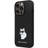 Karl Lagerfeld KLHCP13XSMHCNPK case for iPhone 13 Pro Max 6.7" - black Silicone C Metal Pin