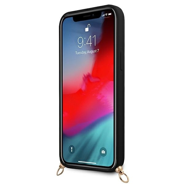 Guess GUHCP12LLSC4GBK iPhone 12 Pro Max6,7" czarny/black hardcase 4G Gold Chain Collection