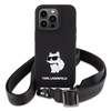 Karl Lagerfeld KLHCP15XSCBSCNK iPhone 15 Pro Max 6.7" hardcase black/black Crossbody Silicone Choupette