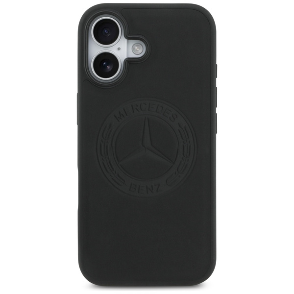 Etui Mercedes Leather Vintage Logo       MagSafe do iPhone 17 czarny
