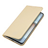 DUX DUCIS SKIN PRO CASE FOR XIAOMI REDMI NOTE 11E /REDMI 10 5G / REDMI 10 PRIME+ 5G / POCO M4 5G COVER FLIP CARD WALLET STAND GOLD