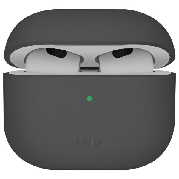 UNIQ etui Lino AirPods 4 Silicone        szary/ash grey