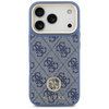 Etui Guess 4G Strass Logo & Big Strap    Metal Buttons MagSafe do iPhone 17 Pro niebieski