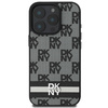DKNY DKHCP16LPCPTSSK iPhone 16 Pro 6.3" czarny/black hardcase Checkered Pattern & Printed Stripes
