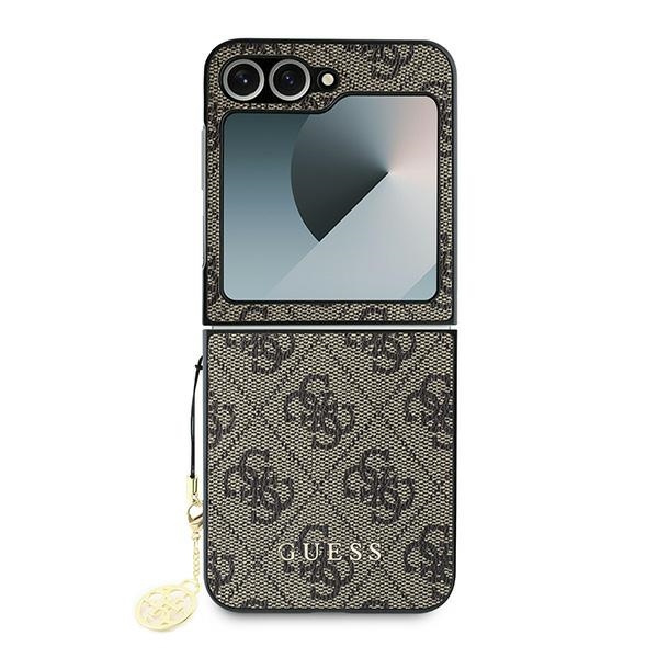 Guess GUHCZF6GF4GBR Z Flip6 F741brązowy/brown 4G Charm