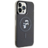 Etui Karl Lagerfeld Karl&Choupette Glitter MagSafe na iPhone 15 Pro Max - czarne