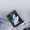 SAMSUNG GALAXY Z FLIP5 5G FLIP LEATHER CASE WALLET BACK COVER DUX DUCIS BRIL - BLACK