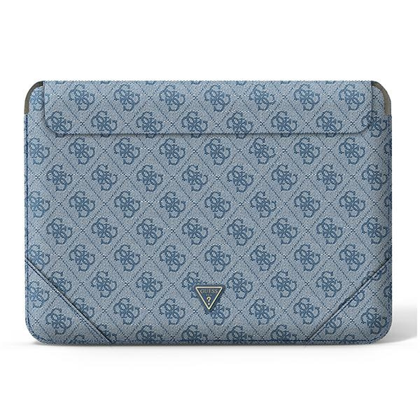 Guess Sleeve GUCS16P4TB 16" niebieski/blue 4G Uptown Triangle logo