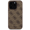 Zestaw Guess GUBPM5P15L4GEMGW iPhone15 Pro 6.1" hardcase + Powerbank 5000mAh MagSafe brązowy/brown 4G Metal Logo