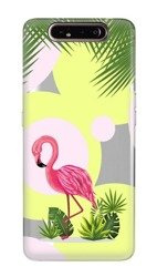 CASEGADGET CASE OVERPRINT FLAMINGO AND FLOWERS SAMSUNG GALAXY A80 / A90