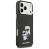 Etui Karl Lagerfeld IML Aquarelle Karl   & Choupette & Logo MagSafe do iPhone 17 Pro czarny