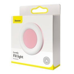 BASEUS LAMPKA LED DO ZDJĘĆ DO BESAUS SELFIE STICK RÓŻOWY