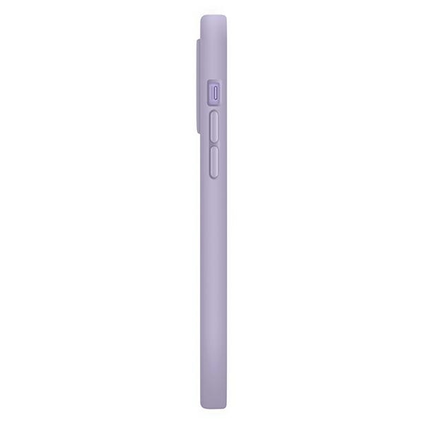 Etui Uniq Lino na iPhone 14 Plus - liliowe