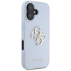 Etui Guess Grained Big 4G Logo Small     Classic Logo do iPhone 16 niebieski