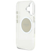 Etui Guess IML Metal Colored Circle      Classic Logo MagSafe do iPhone 16 szary
