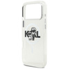 Etui Karl Lagerfeld IML Glitter Karl &   Choupette Sketch Logo MagSafe do iPhone 17 Pro Max przezroczysty