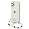 Guess GUHCP12LKPSWH iPhone 12 Pro Max6,7" Transparent hardcase White Pearl