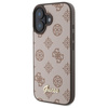 Guess GUHMP16SPGPYSW iPhone 16 6.1" brązowy/brown hardcase Peony Script MagSafe