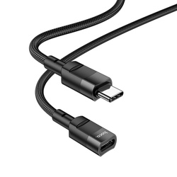 Adapter OTG USB C do USB C Hoco 3A 1,2 m U107 czarna