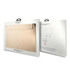 Guess Sleeve GUCS14PSATLE 14" beżowy/beige Saffiano Triangle Logo