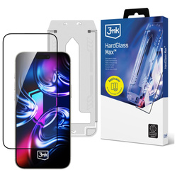 Szkło hartowane 3MK HardGlass Max z aplikatorem do Apple iPhone 16 Pro/17