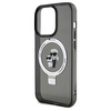 Etui Karl Lagerfeld Ring Stand Karl&Choupettte MagSafe na iPhone 13 Pro Max - czarne
