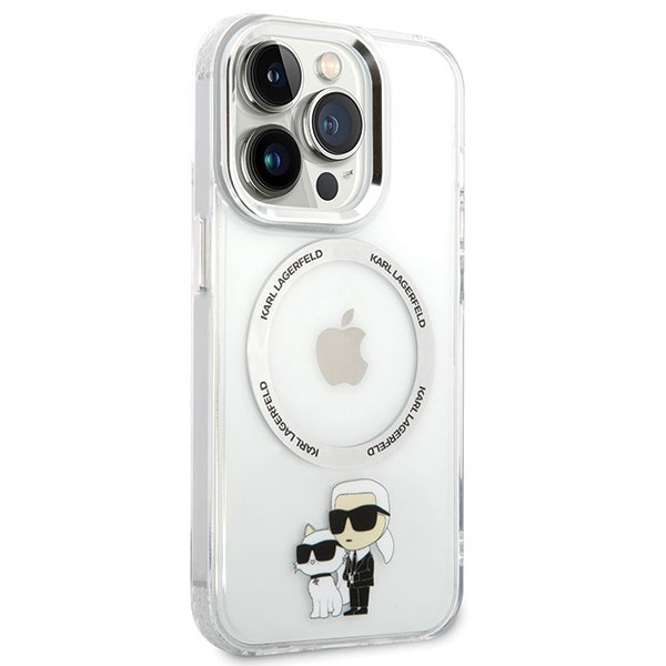 Karl Lagerfeld KLHMP13LHNKCIT iPhone 13 Pro 6.1" hardcase transparent Iconic Karl&Choupette Magsafe