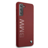 Etui BMW Silicone Signature Logo na Samsung Galaxy S21 - czerwone