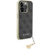 Guess GUHCP15LGF4GGR iPhone 15 Pro 6.1" szary/grey hardcase 4G Charms Collection