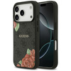 Etui Guess 4G Flowers Print MagSafe do   iPhone 17 Pro Max czarny