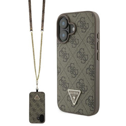Guess GUHCP16SP4TDSCPW iPhone 166.1" brązowy/brown hardcase Leather Metal Logo Strass Crossbody