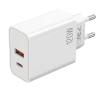 JELLICO wall charger multi-compatible EC02 PD 120W 1xUSB-C + 1xUSB QC3.0 White