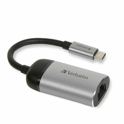 Verbatim Adapter USB-C - Ethernet        aluminiowy/aluminum 49146