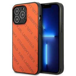 KARL LAGERFELD KLHCP13XPTLO IPHONE 13 PRO MAX 6.7 "HARDCASE ORANGE/ORANGE PERFORATED ALLOVER