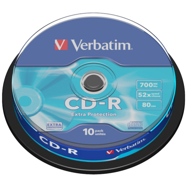 Verbatim Płyta CD-R 700MB 52x Extra      Protection 10szt 43437