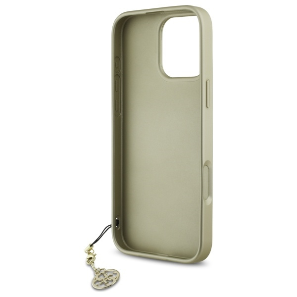 Guess GUHCP16LGF4GBR iPhone 16 Pro 6.3"  brązowy/brown hardcase 4G Charms Collection