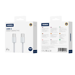 JELLICO kabel IP15 USB-C - USB-C PD 60W 1M Biały
