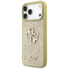 Etui Guess Fixed Glitter Big 4G do       iPhone 17 Pro Max złoty
