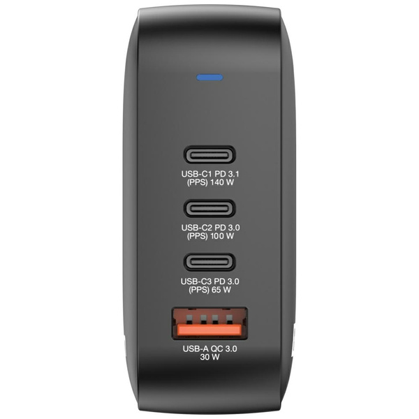 Ładowarka sieciowa Verbatim Mini GaN     165W 3xUSB-C PD/1x USB-A QC czarny 32216