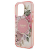 Guess GUHMP16XHFWBDCEP iPhone 16 Pro Max6.9" różowy/pink hardcase IML Flower & Tonal Circle MagSafe