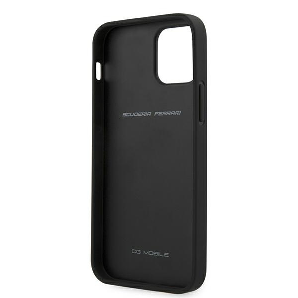 Etui Ferrari On Track Perforated na iPhone 12 Pro Max - czarne