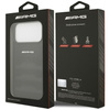 Etui AMG Leather Debossed Lines Logo do  iPhone 17 Pro Max czarny