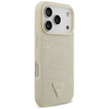 Etui Guess Croco Triangle Logo MagSafe   do iPhone 17 Pro złoty