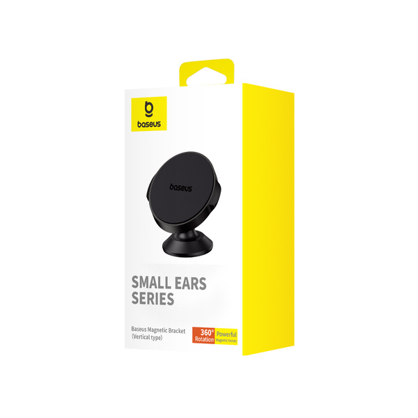 Uchwyt magnetyczny Baseus Small Ears wertykalny 360° (Overseas Edition) - czarny